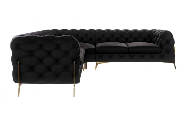 Narożnik pięcioosobowy luksusowy pikowany Chesterfield TEO HIGH 2+E+2 - design i funkcjonalnosc w parze