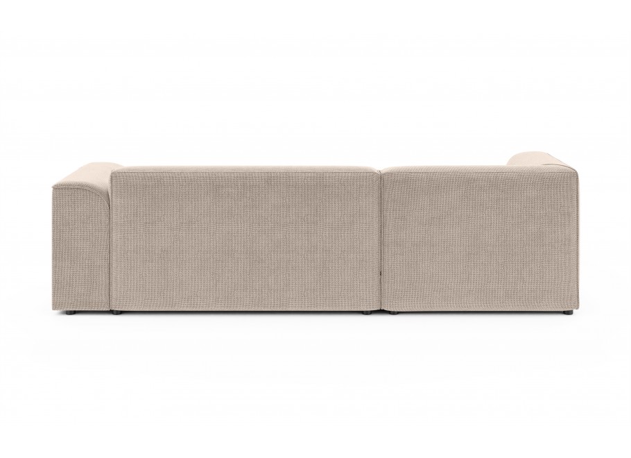 Narożnik czteroosobowy nowoczesny Lerise beżowy do salonu - Flow 02