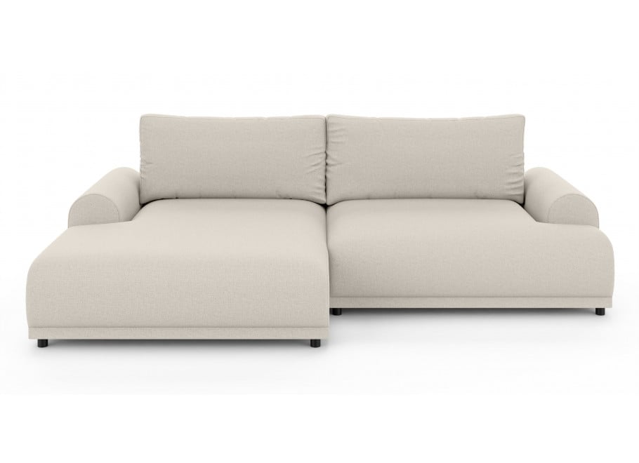 Narożnik czteroosobowy nowoczesny Albero beżowy – funkcja spania - Barrel 3