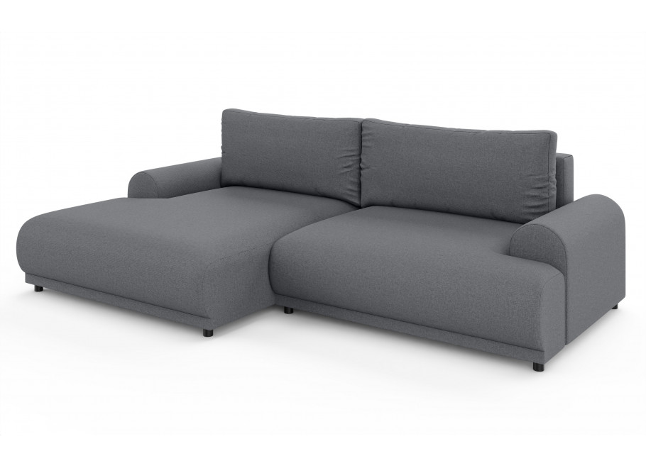 Rozkładany narożnik Albero szary – z pojemnikiem i funkcją spania 5