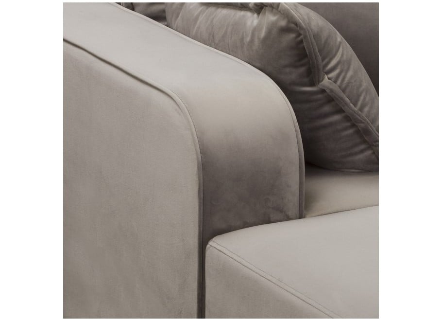 Skandynawski narożnik Sofi szary na wysokich nóżkach – czteroosobowy - Riviera 91