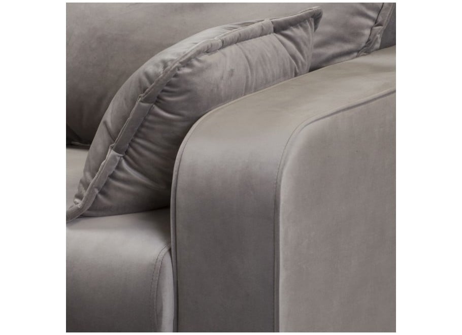 Skandynawski narożnik Sofi szary na wysokich nóżkach – czteroosobowy - Riviera 91