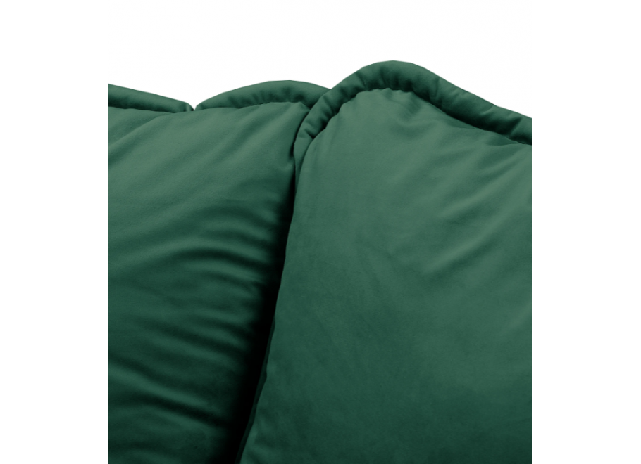 Wygodny narożnik L-kształtny Sofi butelkowa zieleń – styl skandynawski 8