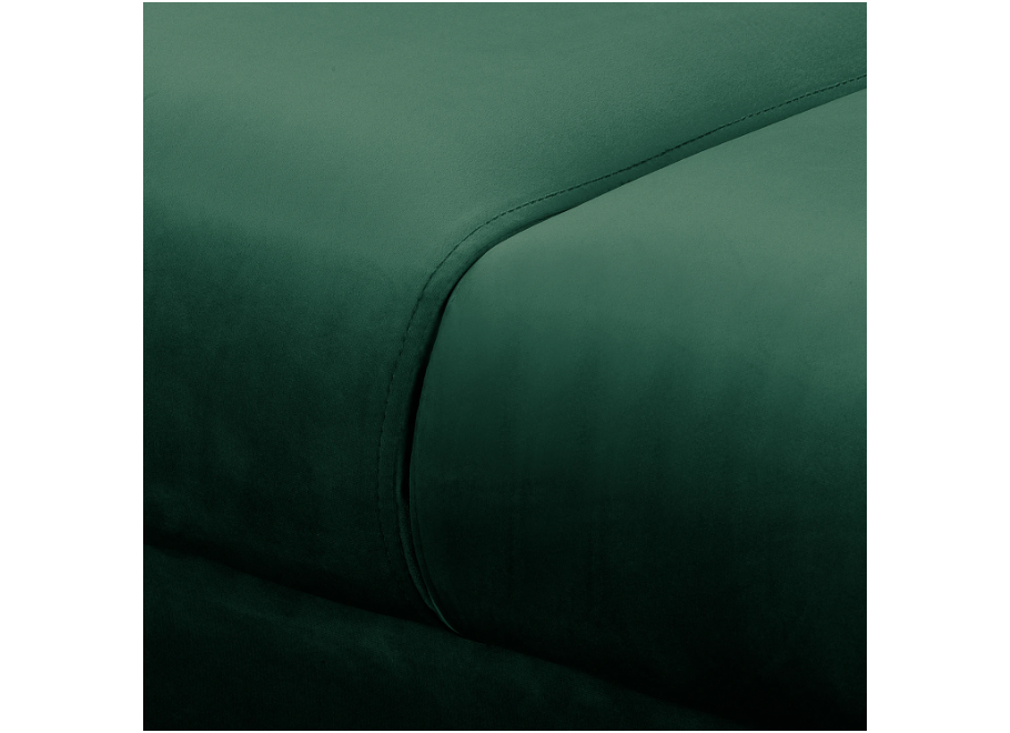 Wygodny narożnik L-kształtny Sofi butelkowa zieleń – styl skandynawski 11