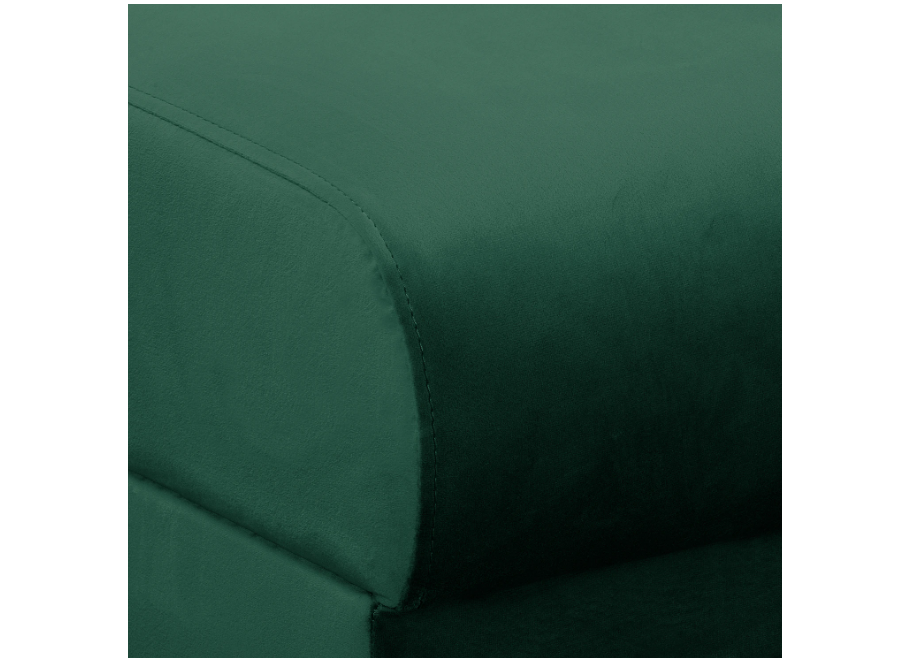 Wygodny narożnik L-kształtny Sofi butelkowa zieleń – styl skandynawski 14