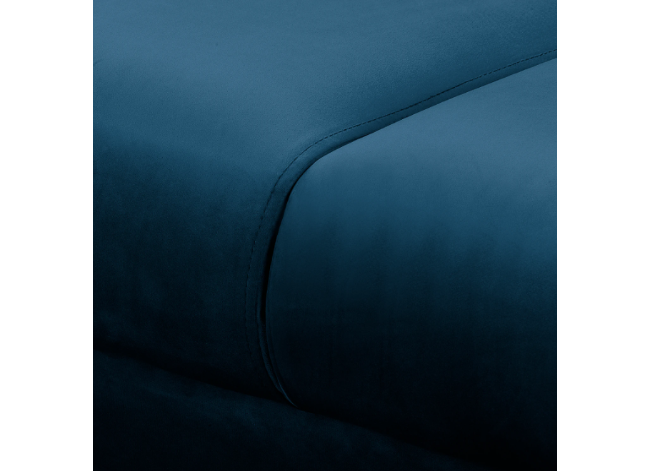 Narożnik nowoczesny Sofi granatowy – wygodne siedzisko na wysokich nóżkach - Riviera 81