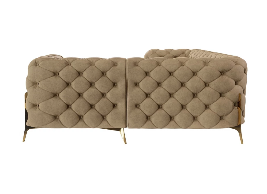 Narożnik czteroosobowy pikowany glamour Chesterfield TEO HIGH 2+E+1 Narożnik czteroosobowy pikowany glamour Chesterfield TEO HIGH 2+E+1