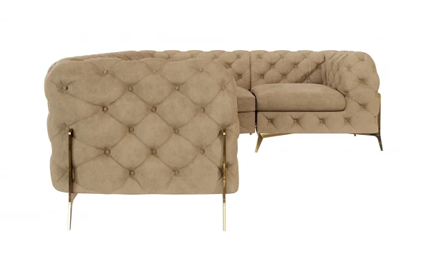 Narożnik czteroosobowy pikowany glamour Chesterfield TEO HIGH 2+E+1 - wypoczynkowe Narożnik czteroosobowy pikowany glamour Chesterfield TEO HIGH 2+E+1 - wypoczynkowe