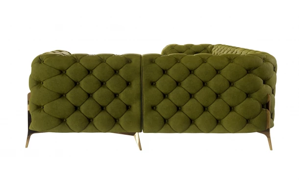 Narożnik czteroosobowy pikowany glamour Chesterfield TEO HIGH 2+E+1 - design i funkcjonalnosc w parze Narożnik czteroosobowy pikowany glamour Chesterfield TEO HIGH 2+E+1 - design i funkcjonalnosc w parze