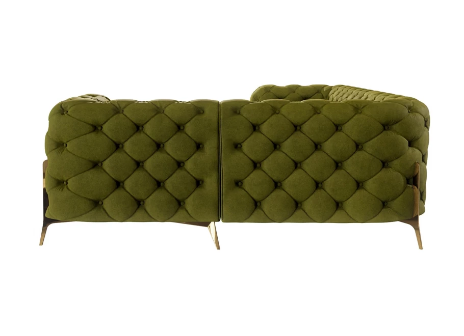 Narożnik czteroosobowy pikowany glamour Chesterfield TEO HIGH 2+E+1 Narożnik czteroosobowy pikowany glamour Chesterfield TEO HIGH 2+E+1