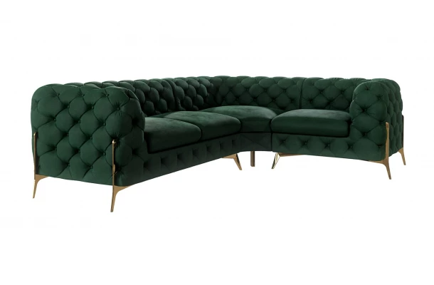Narożnik czteroosobowy pikowany glamour Chesterfield TEO HIGH 2+E+1 - design i funkcjonalnosc w parze Narożnik czteroosobowy pikowany glamour Chesterfield TEO HIGH 2+E+1 - design i funkcjonalnosc w parze
