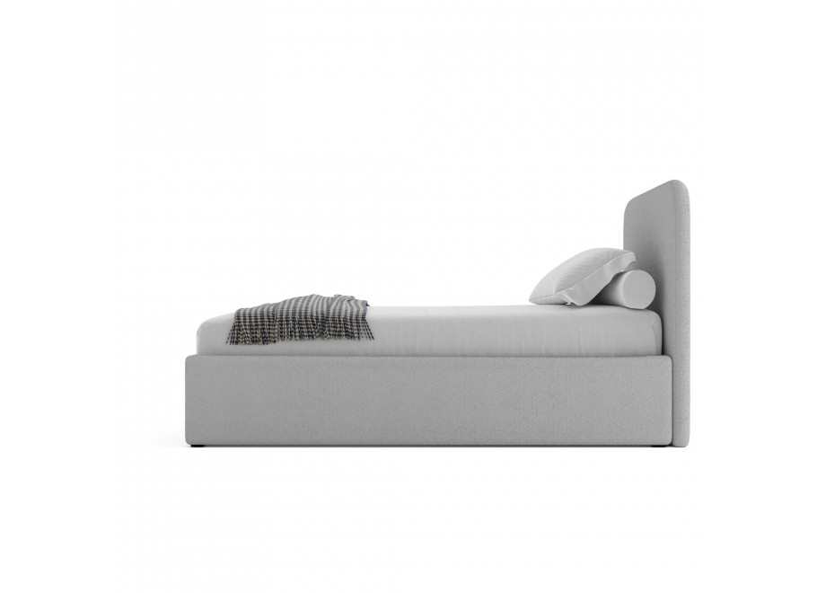 Łóżko młodzieżowe Denver jednoosobowe z pojemnikiem na pościel na wymiar 12