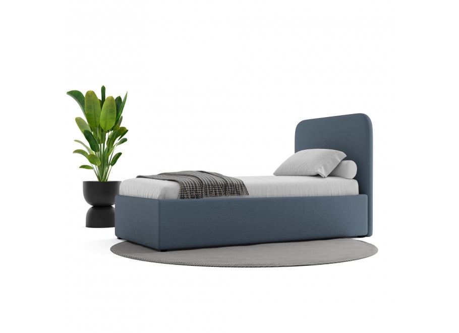 Łóżko młodzieżowe Denver jednoosobowe z pojemnikiem na pościel na wymiar - Lambi 16