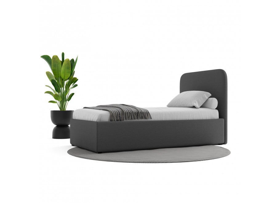 Łóżko młodzieżowe Denver jednoosobowe z pojemnikiem na pościel na wymiar - Lambi 12