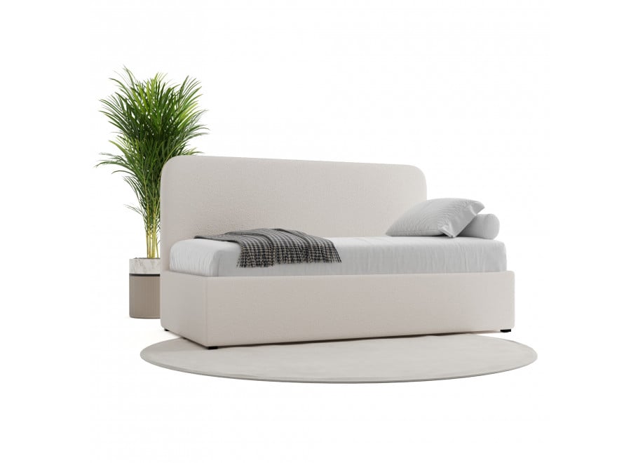 Łóżko młodzieżowe Montana jednoosobowe z pojemnikiem na pościel na wymiar - Lambi 8