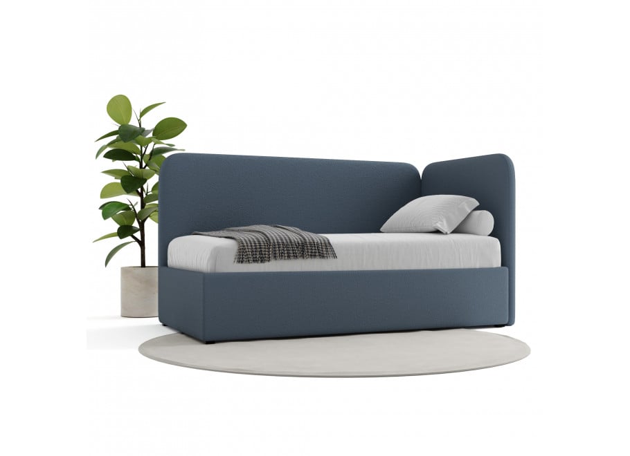 Łóżko młodzieżowe Miami jednoosobowe z pojemnikiem na pościel na wymiar - Lambi 16