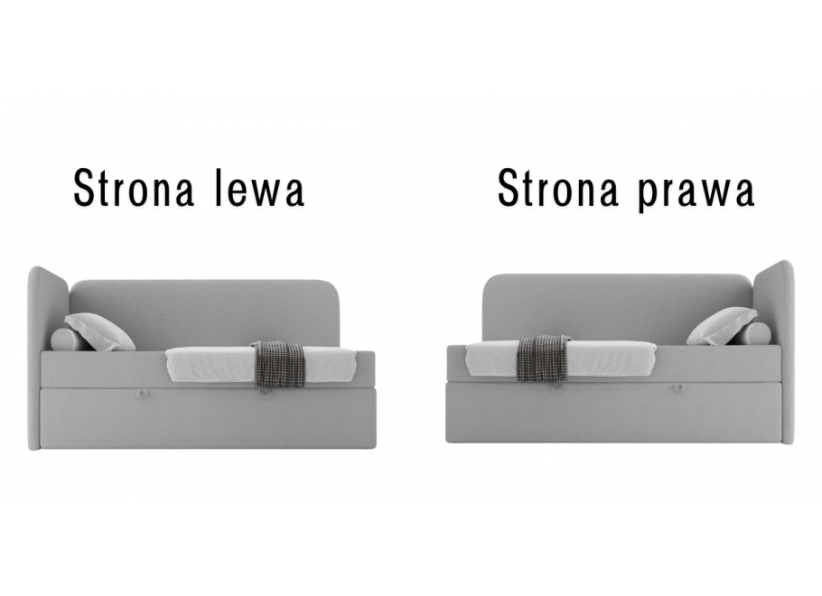 Łóżko Miami Comfort młodzieżowe z pojemnikiem na pościel na wymiar 7