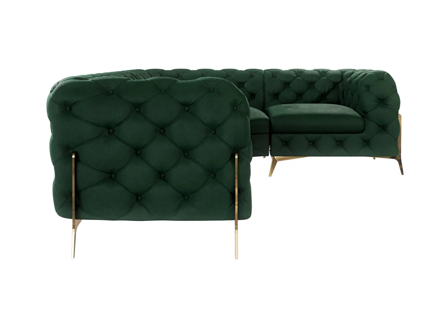 Narożnik czteroosobowy pikowany glamour Chesterfield TEO HIGH 2+E+1 Narożnik czteroosobowy pikowany glamour Chesterfield TEO HIGH 2+E+1