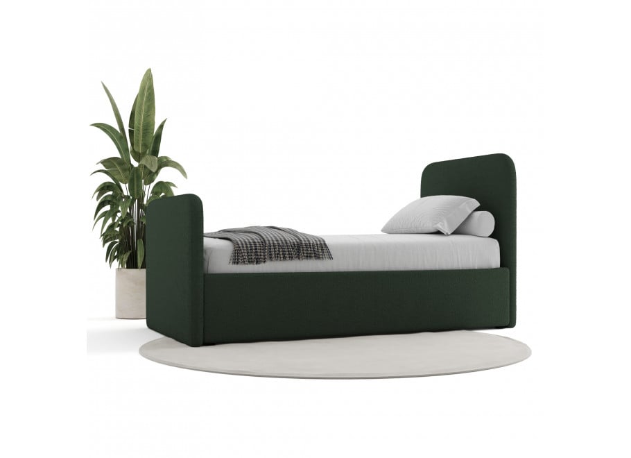 Łóżko młodzieżowe Dallas jednoosobowe z pojemnikiem na pościel na wymiar - Lambi 15