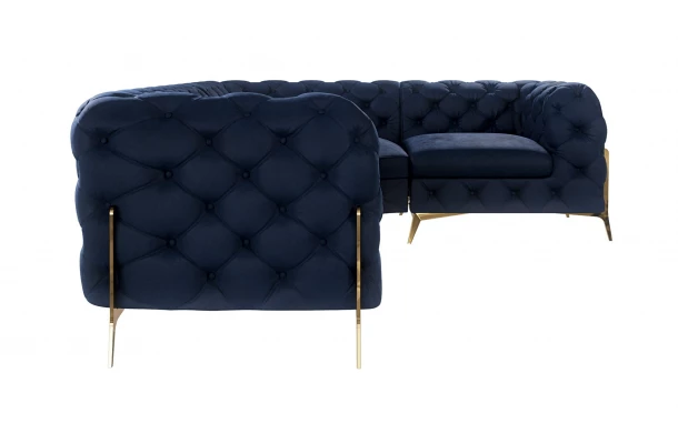 Narożnik czteroosobowy pikowany glamour Chesterfield TEO HIGH 2+E+1 - design i funkcjonalnosc w parze Narożnik czteroosobowy pikowany glamour Chesterfield TEO HIGH 2+E+1 - design i funkcjonalnosc w parze