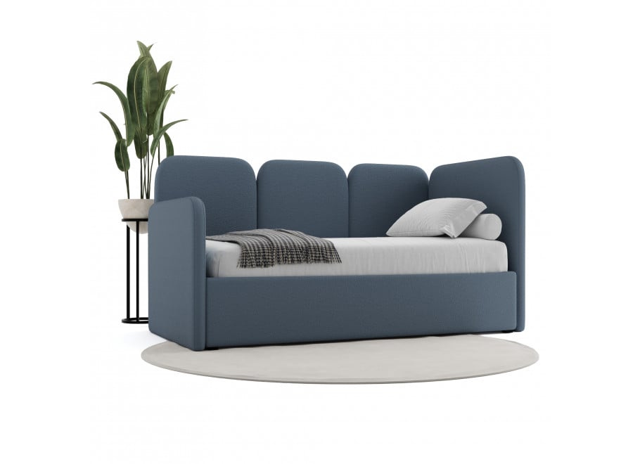 Łóżko młodzieżowe Arizona jednoosobowe z pojemnikiem na pościel na wymiar - Lambi 16