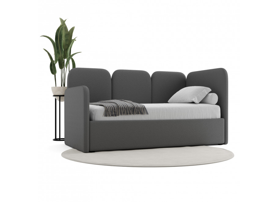 Łóżko młodzieżowe Arizona jednoosobowe z pojemnikiem na pościel na wymiar - Lambi 12