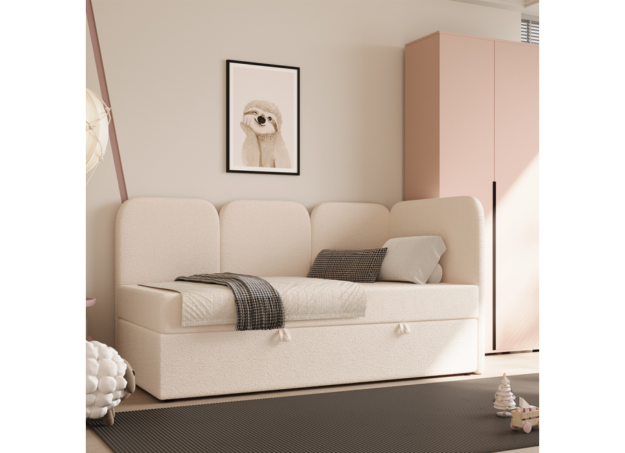 Łóżko Toronto Comfort młodzieżowe z pojemnikiem na pościel na wymiar - Lambi 8