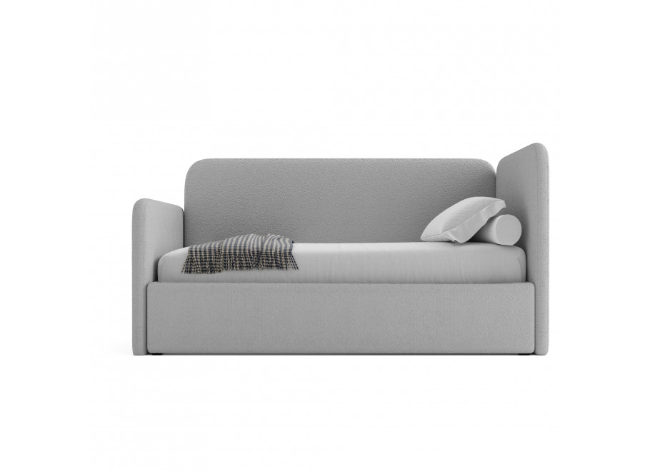 Łóżko młodzieżowe Waszyngton jednoosobowe z pojemnikiem na pościel na wymiar 10