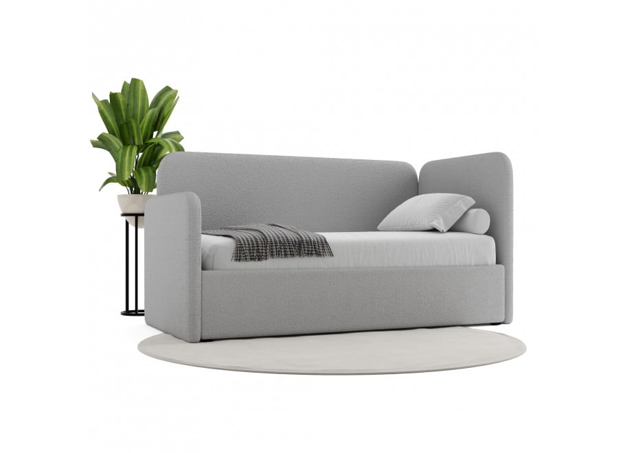 Łóżko młodzieżowe Waszyngton jednoosobowe z pojemnikiem na pościel na wymiar - Lambi 11