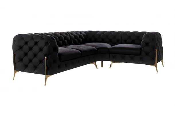 Narożnik czteroosobowy pikowany glamour Chesterfield TEO HIGH 2+E+1 - design i funkcjonalnosc w parze Narożnik czteroosobowy pikowany glamour Chesterfield TEO HIGH 2+E+1 - design i funkcjonalnosc w parze