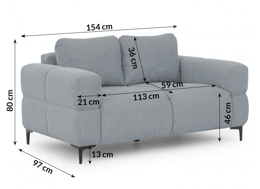 Zestaw Wypoczynkowy 2+1 Valentia – Komplet sofa + fotel do Salonu 11