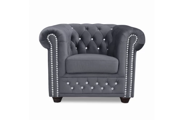 Fotel pikowany FELIX BLINK Chesterfield - komfortowe
