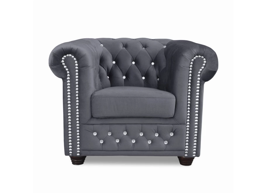 Fotel pikowany FELIX BLINK Chesterfield