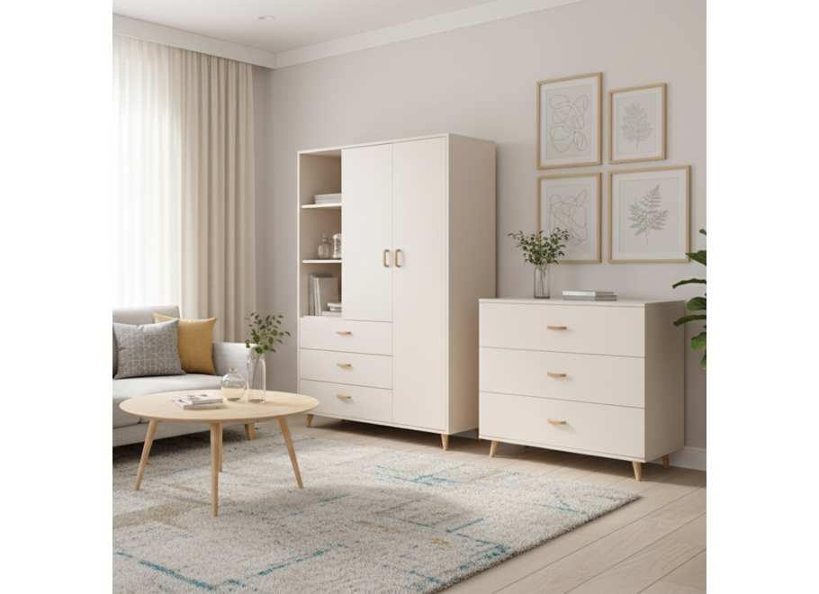 Zestaw garderoba i komoda EROS 2