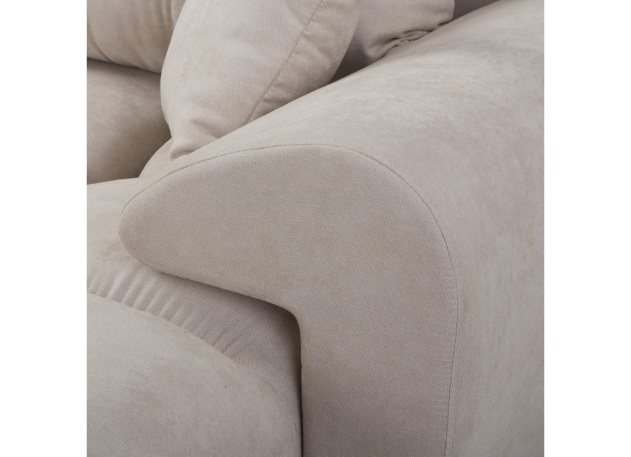 Narożnik do Salonu z funkcją spania i pojemnikiem ZEMO BIS - beżowy welur - Enjoy 01