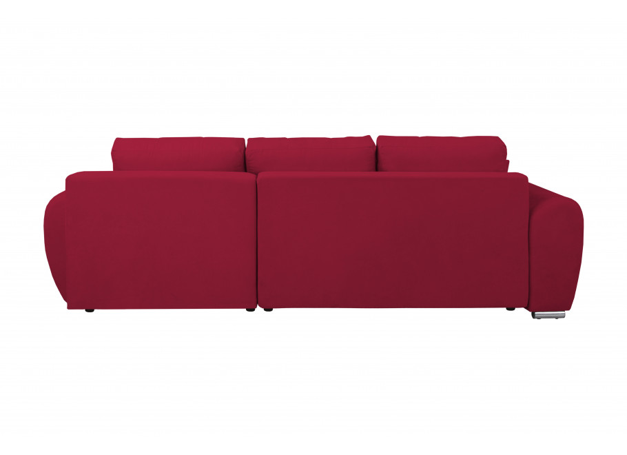 Narożnik z funkcją spania ZEMO BIS - Bordowy z Poduszkami - Enjoy 14