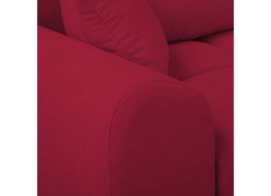 Narożnik z funkcją spania ZEMO BIS - Bordowy z Poduszkami - Enjoy 14