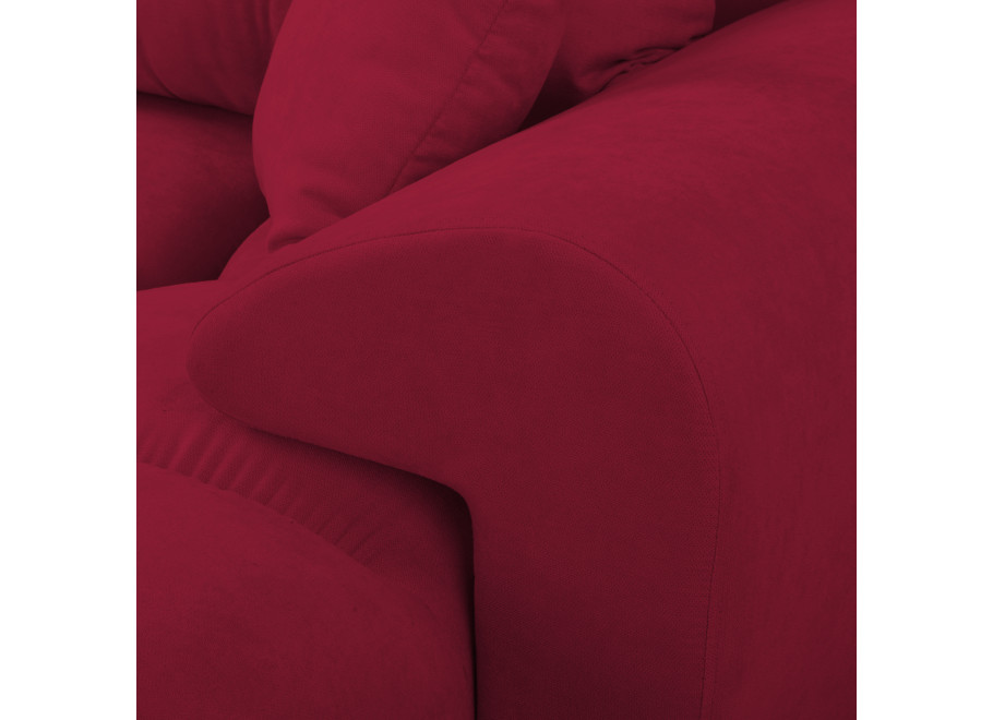 Narożnik z funkcją spania ZEMO BIS - Bordowy z Poduszkami - Enjoy 14