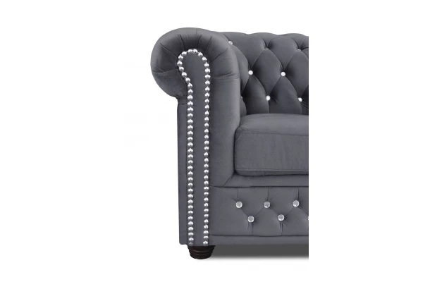 Fotel pikowany FELIX BLINK Chesterfield - stylowe