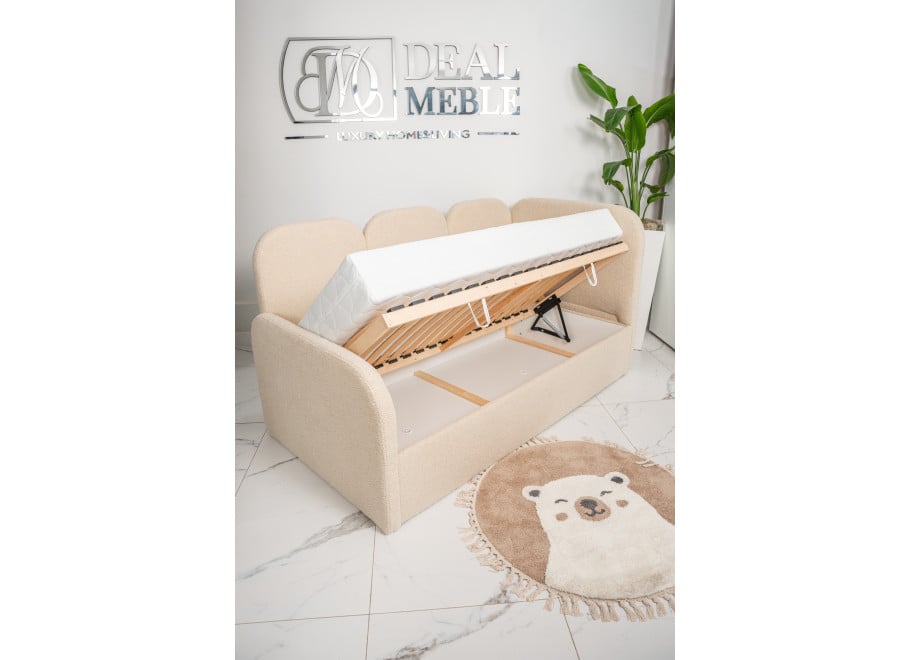 Łóżko młodzieżowe Arizona jednoosobowe z pojemnikiem na pościel na wymiar - Lambi 5