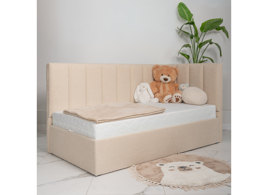 Łóżko młodzieżowe Nevada jednoosobowe z pojemnikiem na pościel na wymiar - Lambi 5