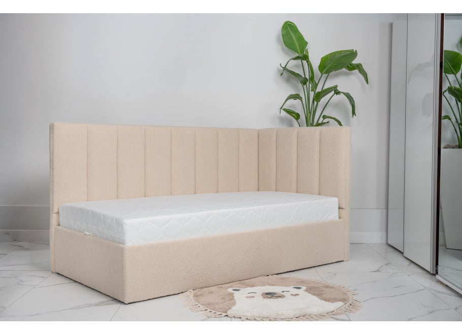 Łóżko młodzieżowe Nevada jednoosobowe z pojemnikiem na pościel na wymiar - Lambi 5