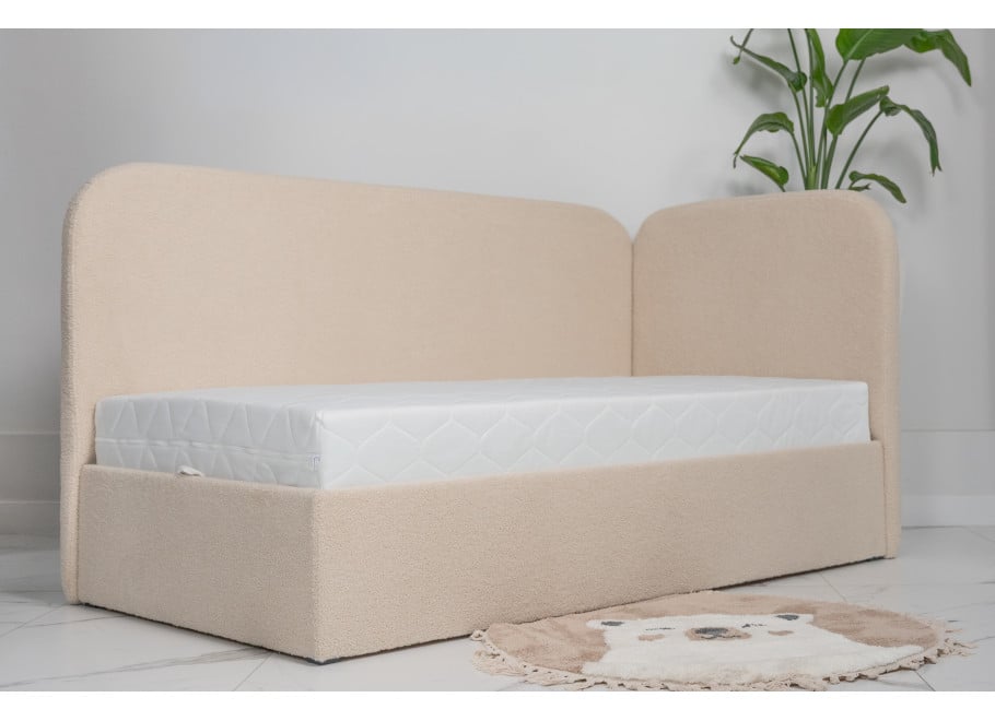 Łóżko młodzieżowe Miami jednoosobowe z pojemnikiem na pościel na wymiar - Lambi 5