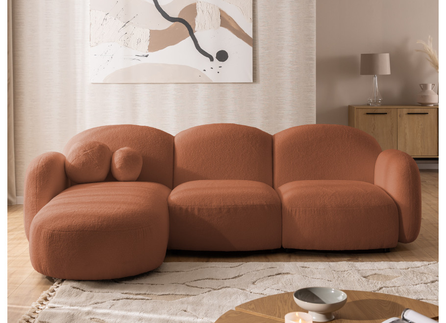 Nowoczesny, duży narożnik z ozdobnymi poduszkami Bloop - Quelle 54