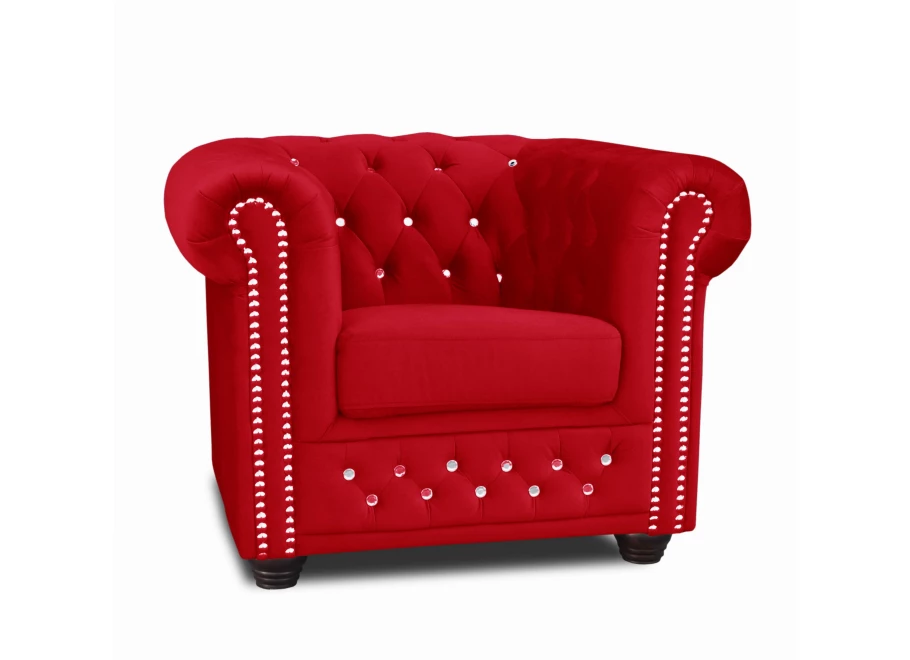 Fotel pikowany FELIX BLINK Chesterfield