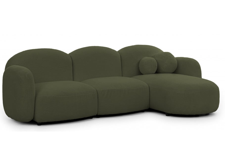 Ciemnozielony narożnik z ozdobnymi poduszkami Bloop - Quelle 37