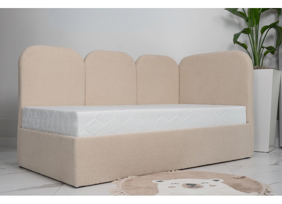 Łóżko młodzieżowe Toronto jednoosobowe z pojemnikiem na pościel na wymiar - Lambi 5