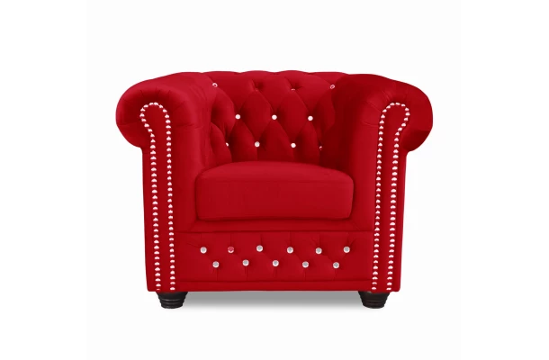 Fotel pikowany FELIX BLINK Chesterfield - designerskie