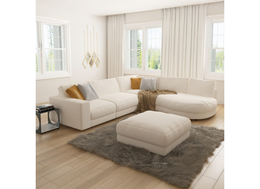 Beżowy narożnik TROT – Nowoczesny narożnik modułowy do salonu - Enjoy 01