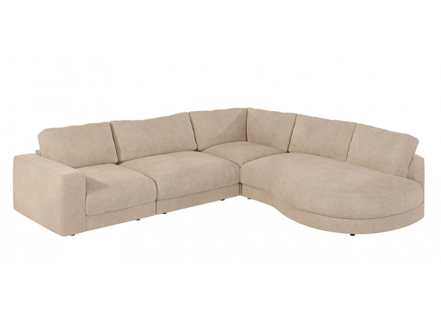 Beżowy narożnik TROT – Nowoczesny narożnik modułowy do salonu - Enjoy 01